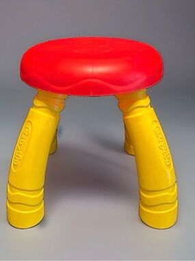 Crayola Red Top with Yellow Legs Children's Activity Stool
